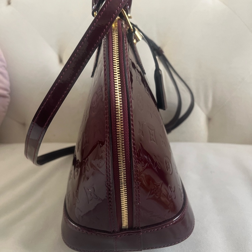 Louis Vuitton Burgundy Vernis  Alma PM Bag - Picture 5 of 5